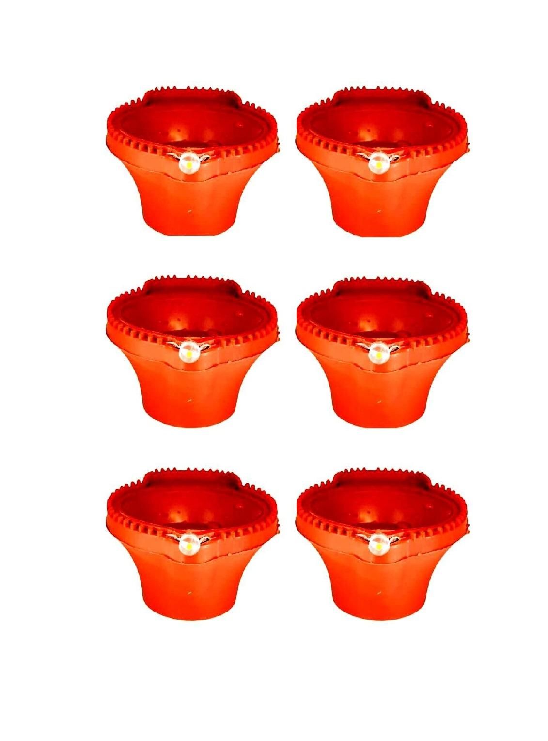 LED Light Water Sensor Diyas Plastic (Pack of 6/12/18/24)
